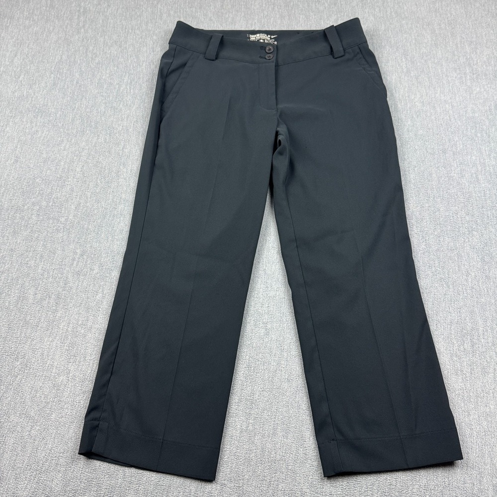 Nike Golf Pants Womens Sz 4 Black Tour Performance Dri-Fit‎ Athletic Lightweight